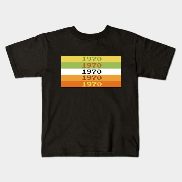 Decades- 1970s edition Kids T-Shirt by CasualGraphic